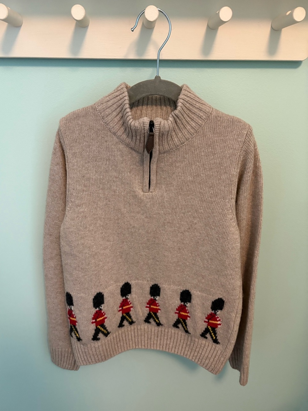 Chelsea Clothing Co. Quarter-Zip Sweater with Marching Guardsmen